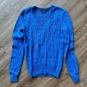 Preppy cable nit sweater